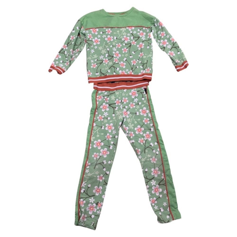 Polarn O. Pyret Cherry Blossom Sweatsuit 4-5Y & 5-6Y